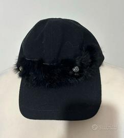 Cappello con visiera nero paesaggio