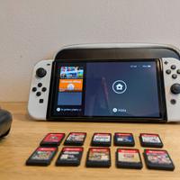 Nintendo Switch oled + 10 giochi + accessori