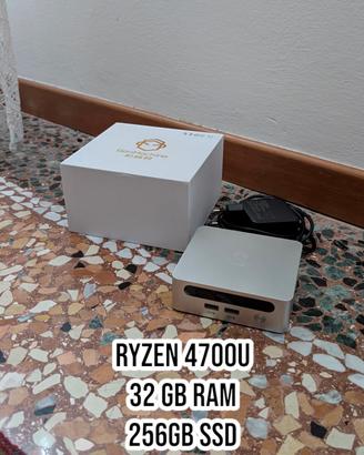 Mini pc amd ryzen 7 4700u 32gb ram