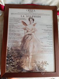 Locandina balletto "La Sylphide" 1991