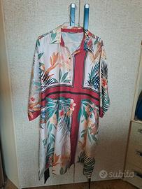 Abito estivo Chemisier satinato Zara 