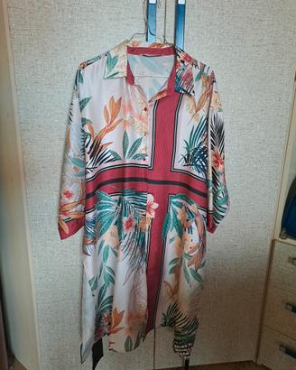 Abito estivo Chemisier satinato Zara 