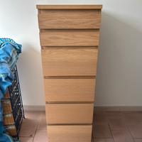 Cassettiera legno con cassetti marca Ikea