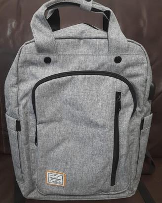 Zaino WindTook Porta PC Grigio con Porta USB