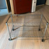 CARRELLO IKEA ACCIAIO CON RUOTE
