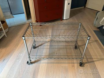 CARRELLO IKEA ACCIAIO CON RUOTE