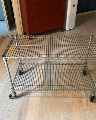 CARRELLO IKEA ACCIAIO CON RUOTE