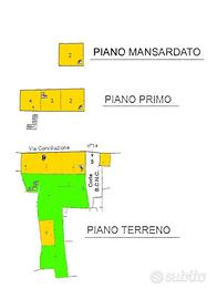 Lotto casa bifamiliare con giardino