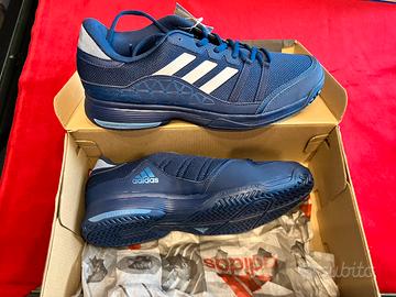 ADIDAS SCARPE TENNIS BARRICADE COURT BLU NAVY/ARG