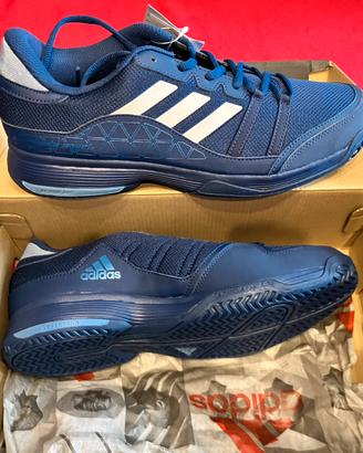 ADIDAS SCARPE TENNIS BARRICADE COURT BLU NAVY/ARG