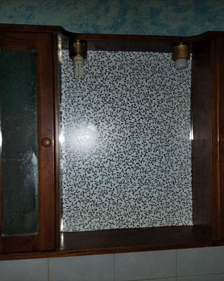 mobiletto bagno in legno 