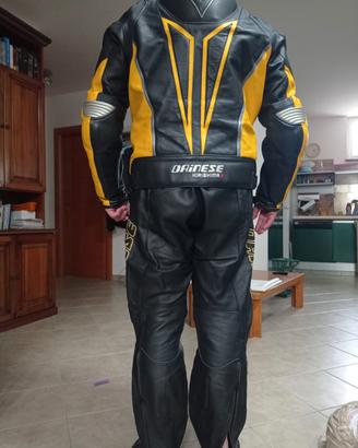 Tuta moto Dainese giacca e pantaloni tg. 56