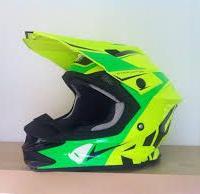 casco motocross ufo verde fluo nuovo tgL fibra