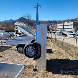 Carrello rimorchio mono asse per patente B