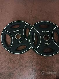 Dischi pesi 15 kg foro 50 mm rexgym