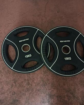 Dischi pesi 15 kg foro 50 mm rexgym