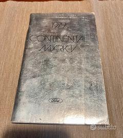 Manuale istruzioni Ford Continental Mark V 1979