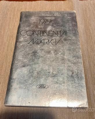 Manuale istruzioni Ford Continental Mark V 1979