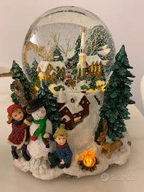 Palla di neve carillon Natale 