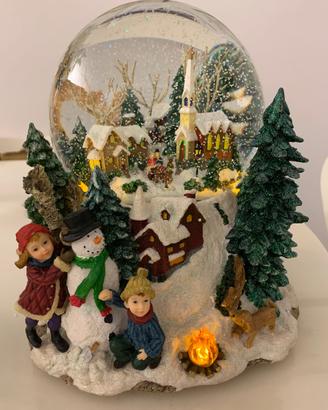 Palla di neve carillon Natale 