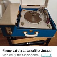 phono valigia Lesa zaffiro 