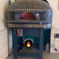 Forno Pizza Mosaico Nero. Legna o Gas Drago 