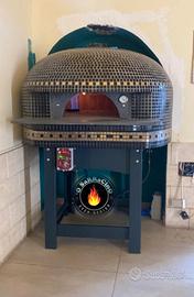 Forno Pizza Mosaico Nero. Legna o Gas Drago 