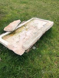 albio, lavandino in pietra