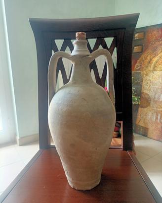 Antica brocca siciliana in terracotta-Bummulo