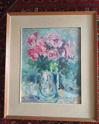 Quadro Vaso di fiori pittore Giacomo Vittone