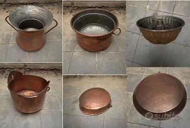 Oggetti in rame e metallo anche singolarmente