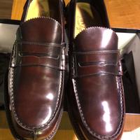 Scarpe uomo Saxone pelle bordeaux nuove