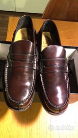 Scarpe uomo Saxone pelle bordeaux nuove