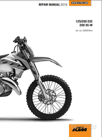 manuale officina ktm 125-200 exc 2016