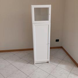 ARMADIETTO CON VETRINA BILLY IKEA BIANCO