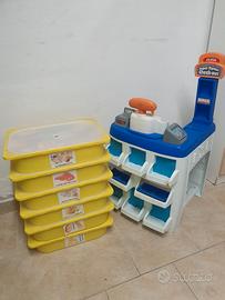 Negozio che si trasforma per bambini