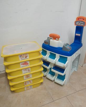 Negozio che si trasforma per bambini