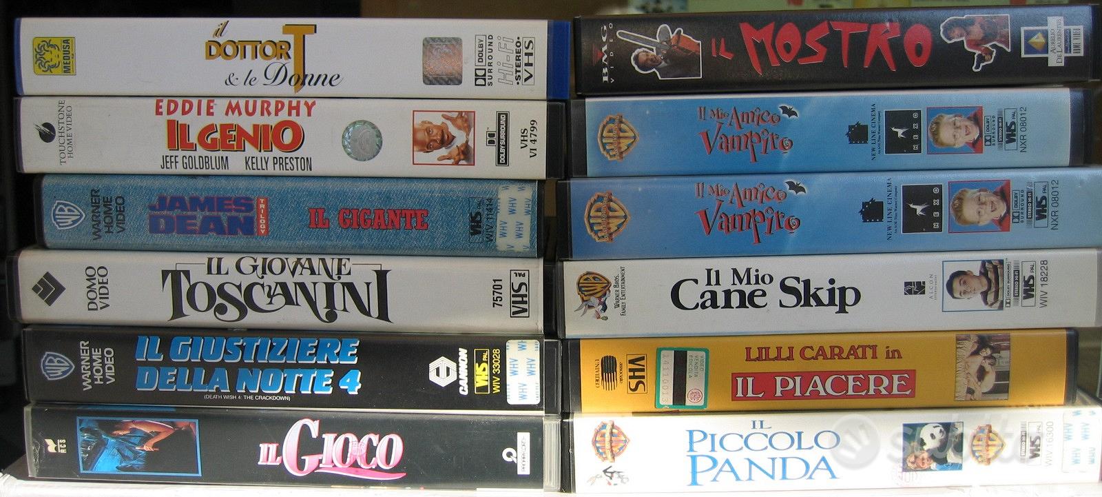 Videocassette VHS ex noleggio - Musica e Film In vendita a Venezia