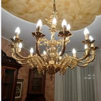 Lampadario 12 Luci Stile in Stile classici Dorato