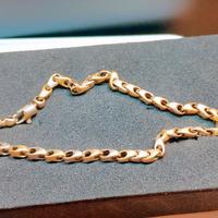 bracciale uomo oro 18 carati bicolore