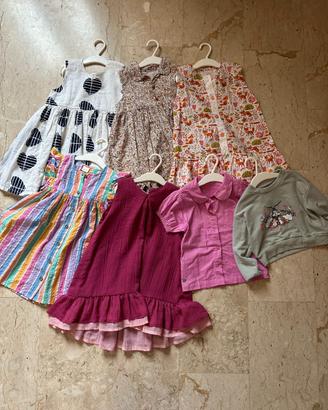 Abbigliamento bambina 4-5 anni, 7 capi estivi