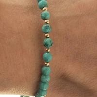 Bracciale oro 18kt con turchesi 