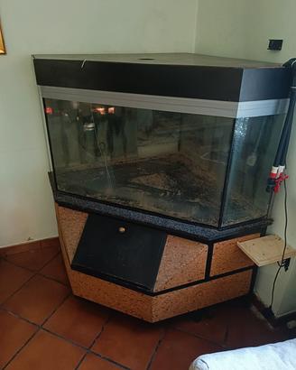 Acquario ad angolo da 400 litri