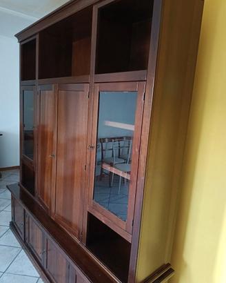 Vetrina vintage più tavolo allungabile