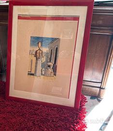 Litografia Le muse inquietanti De Chirico