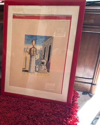 Litografia Le muse inquietanti De Chirico