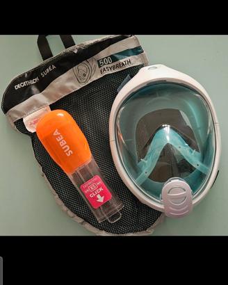 Maschera Easybreath 500 XS Decathlon