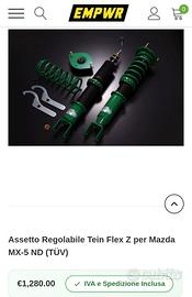 Assetto regolabile Tein flex z per mazda MX-5 ND