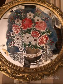 quadro artistico specchio fatto interamente a mano