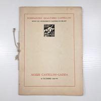 Fondazione Gualtiero Castellini anno 1929 libretto